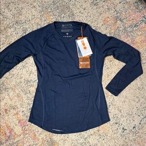 NWT Beretta Women's Long Sleeve Ciel tech Shirt Navy Top XS